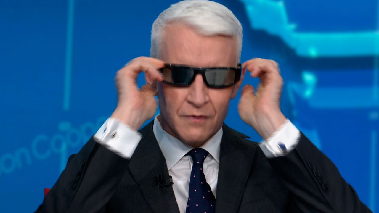 Anderson Cooper eclipse glasses