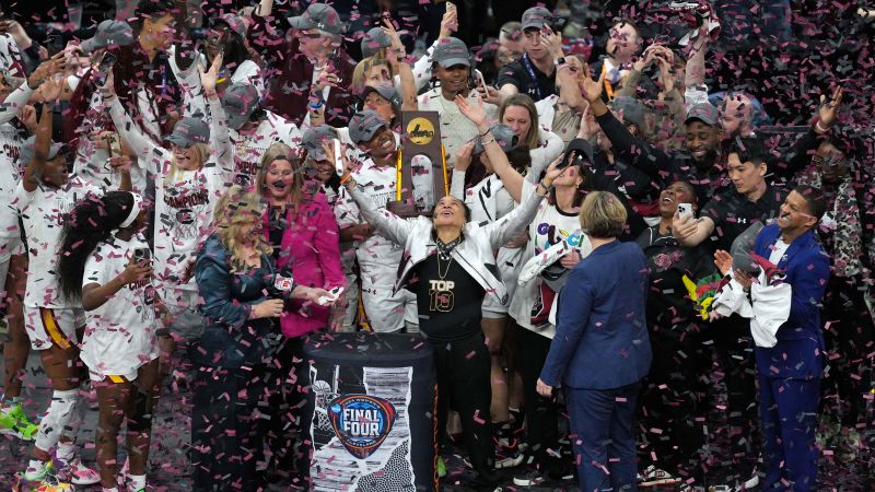 Record-breaking viewership for NCAA Womens Basketball Tournament as South Carolina wins third national title