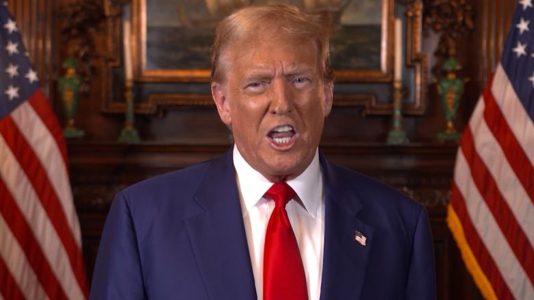 Former President Donald Trump delivered a video statement on abortion on Monday, April 8, 2024.