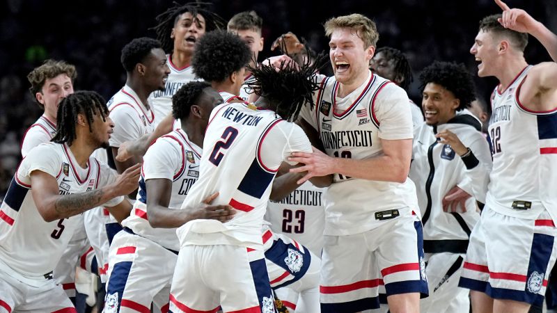 UConn routs Purdue to win first back-to-back men’s NCAA basketball titles since 2007