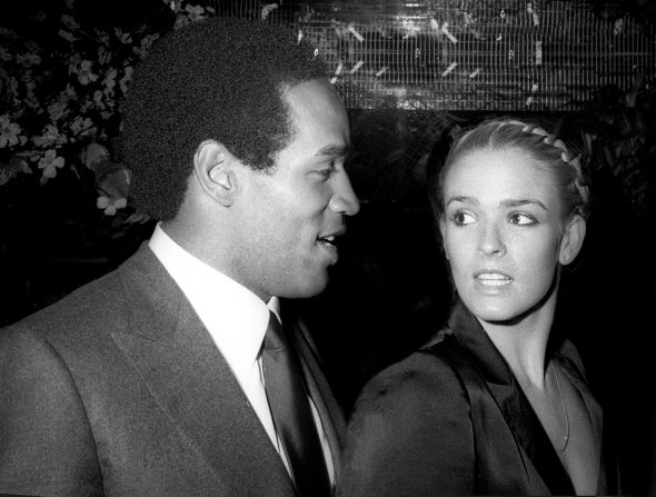 Simpson is seen with his wife Nicole in 1985.