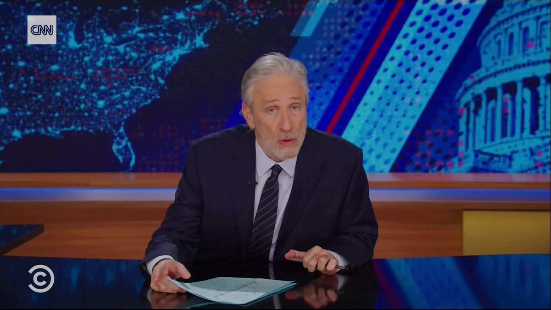 Jon Stewart covers Iran’s attack on Israel
