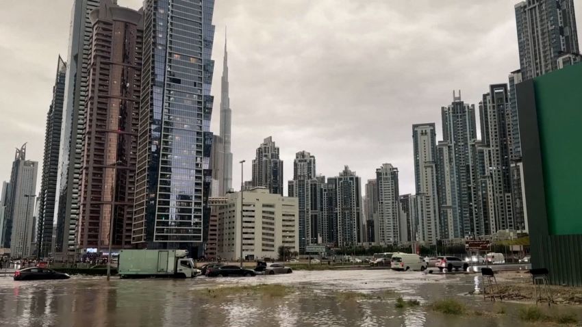Dubai flooded with year's worth of rain in just 12 hours
