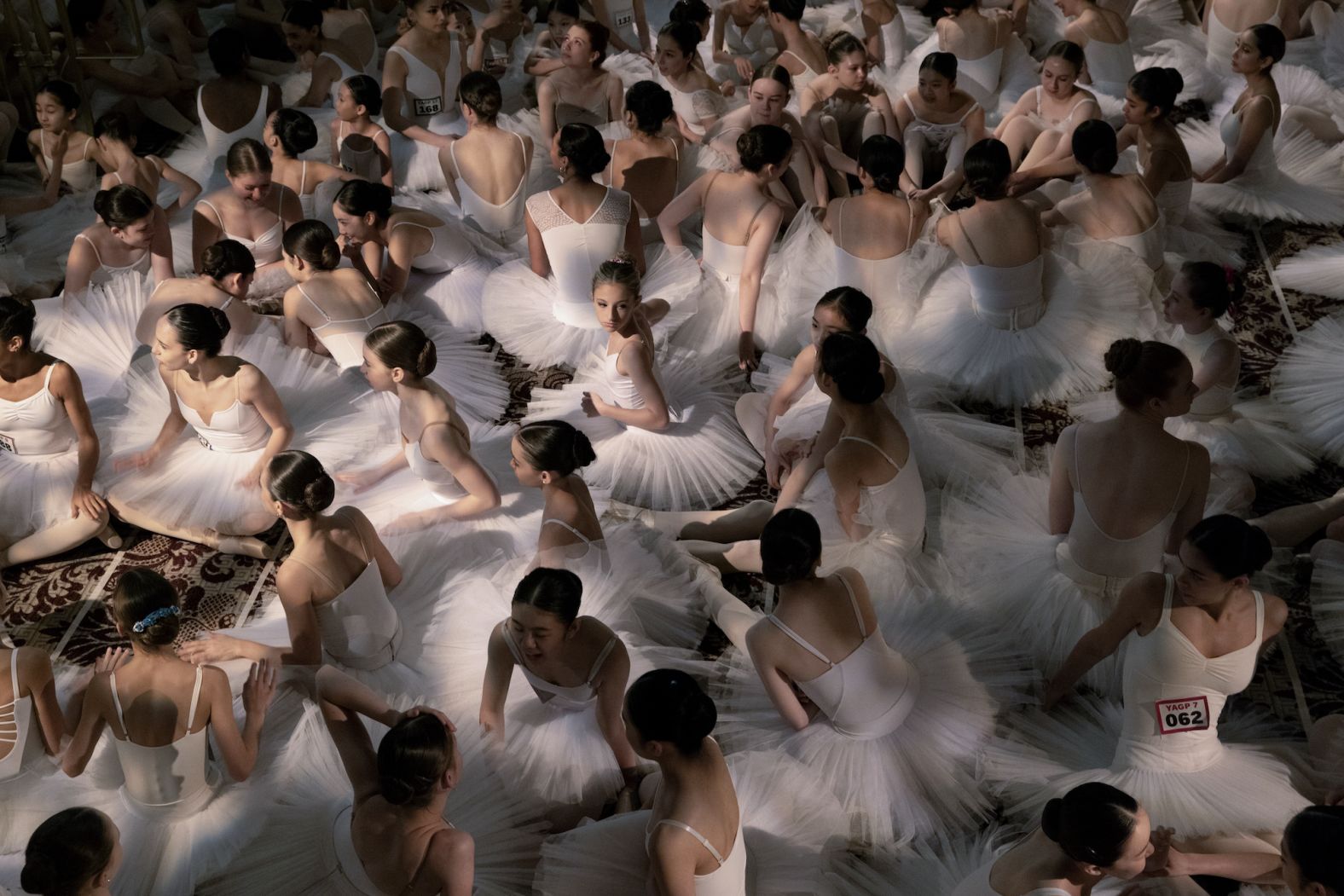 Dancers gather at the Plaza Hotel in New York before breaking the <a href="index.php?page=&url=https%3A%2F%2Fapnews.com%2Farticle%2Fballet-dance-on-pointe-world-record-ce3bfb9f0a1e7e26843a9d7b05223b35" target="_blank" target="_blank">Guinness World Record</a> for most ballerina dancers en pointe simultaneously on Wednesday, April 17.