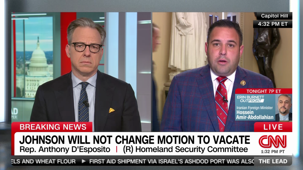 The Lead Anthony D'Esposito Congress Motion Vacate Johnson Foreign Aid Jake Tapper_00014313.png