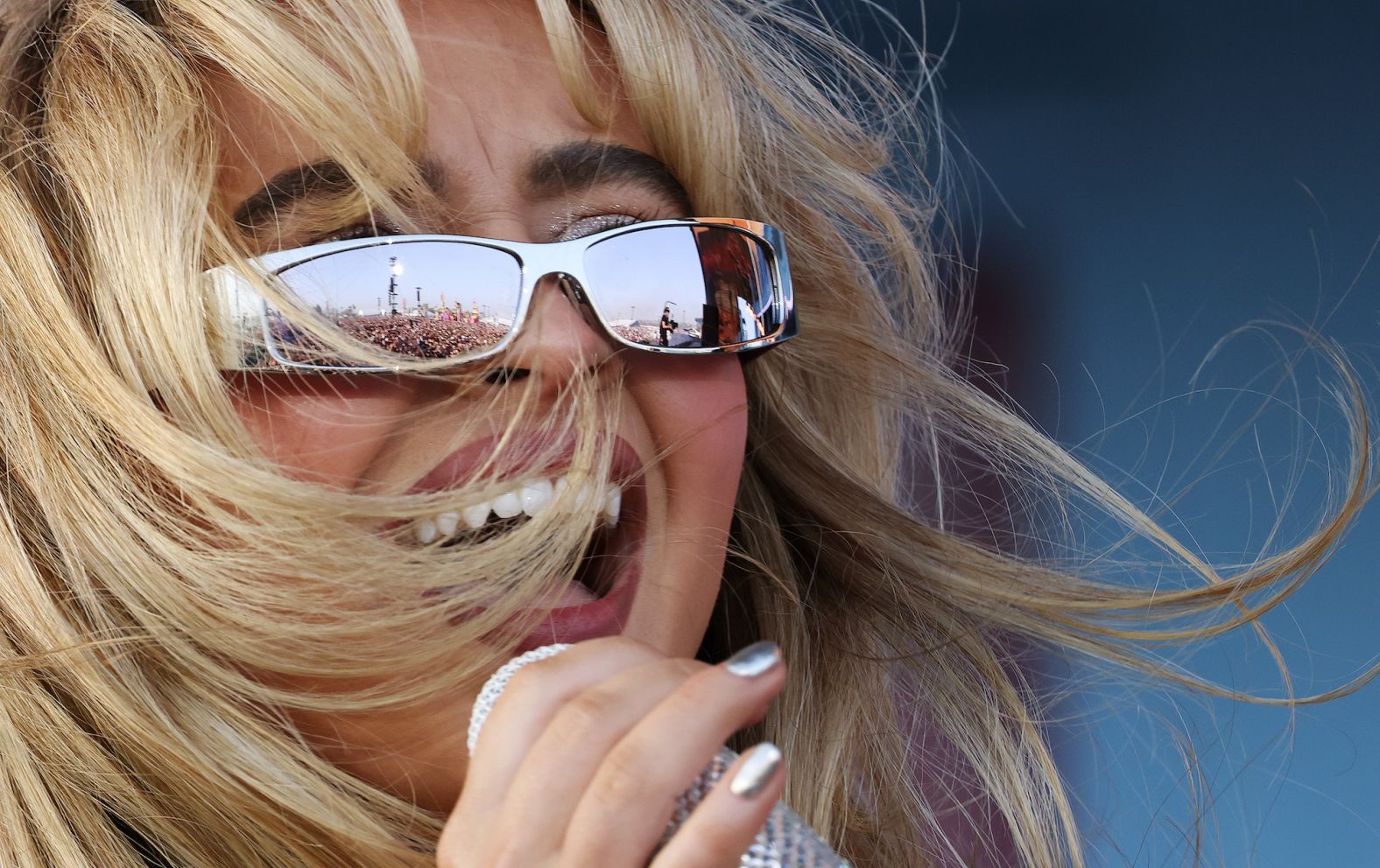 Sabrina Carpenter performs at Coachella in Indio, California, on Friday, April 12.