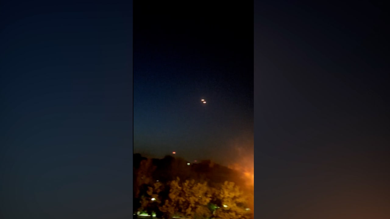 Explosions heard near military base in Iran.