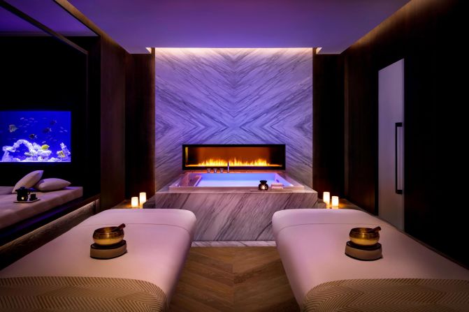 The 32,300 square-foot (3,000-square-meter) Awaken Spa offers a range of therapies, including scrubs and messages using local ingredients like desert sand and date sugar.
