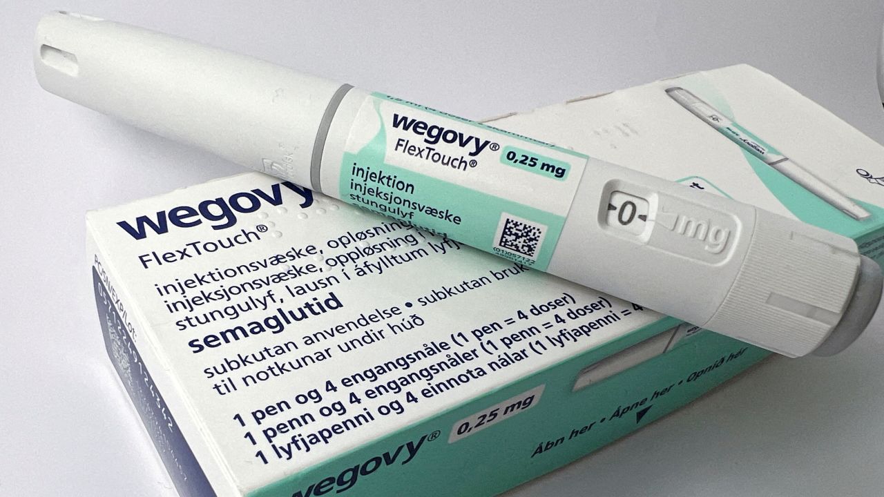 A 0.25 mg injection pen of Wegovy, a weight-loss drug made by Novo Nordisk, is shown in this photo illustration in Oslo, Norway, on September 1, 2023.