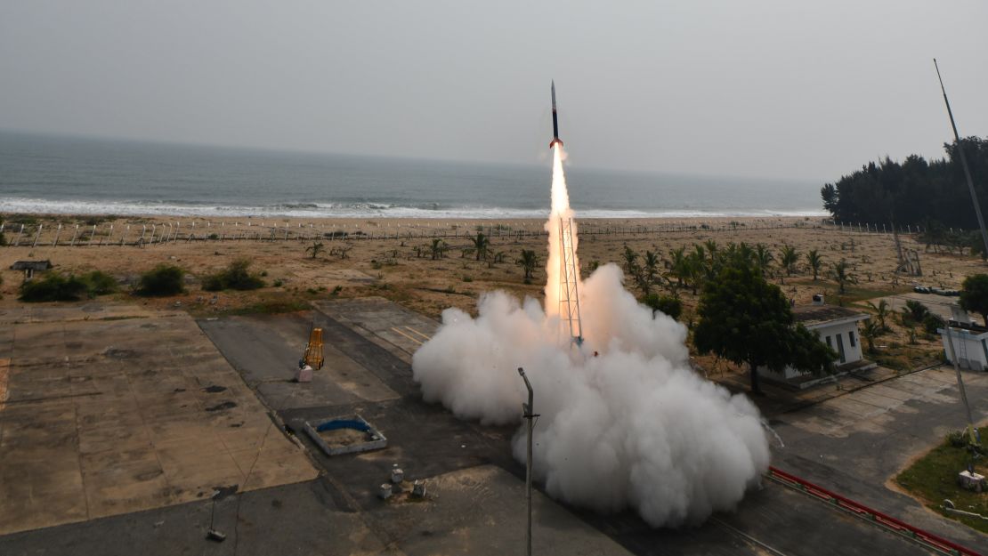In November 2022, Skyroot Aerospace launched India's first privately built 
rocket, Vikram-S.
