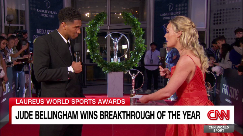 Jude Bellingham wins Laureus’ Breakthrough of the Year award | CNN