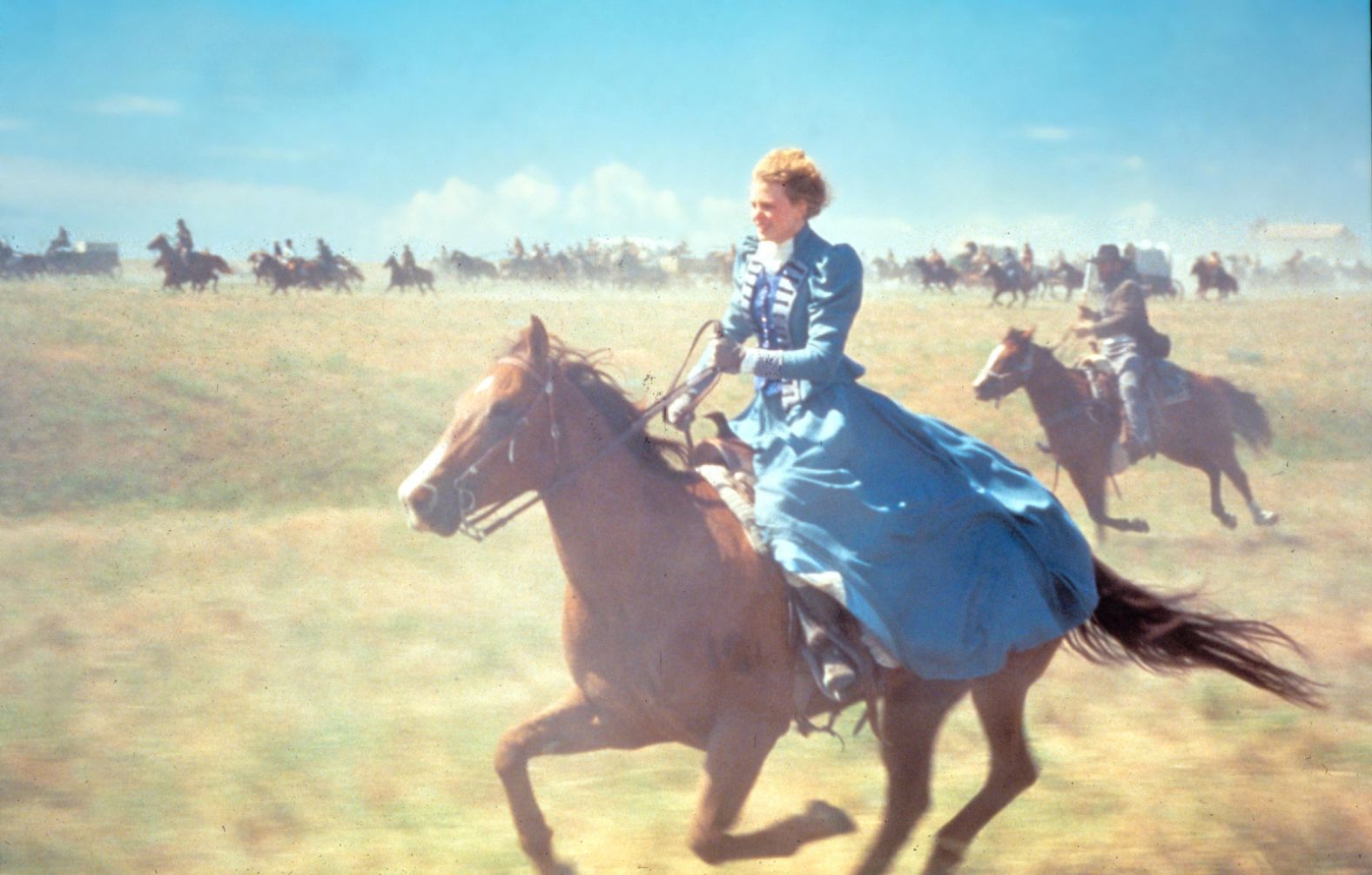Kidman rides a horse in 1992's "Far and Away," which Cruise also starred in.