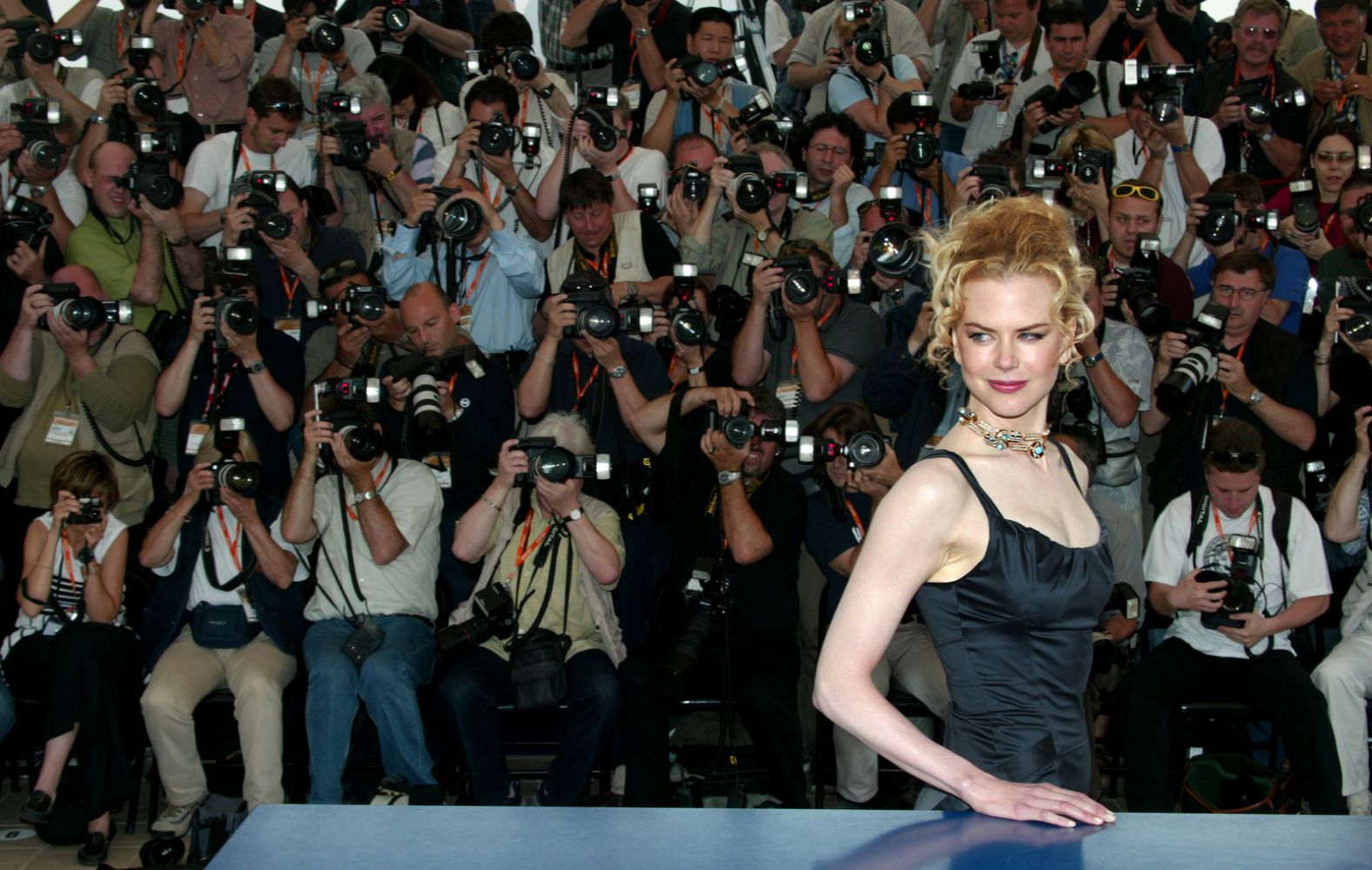 Kidman is photographed at the Cannes Film Festival in 2003.
