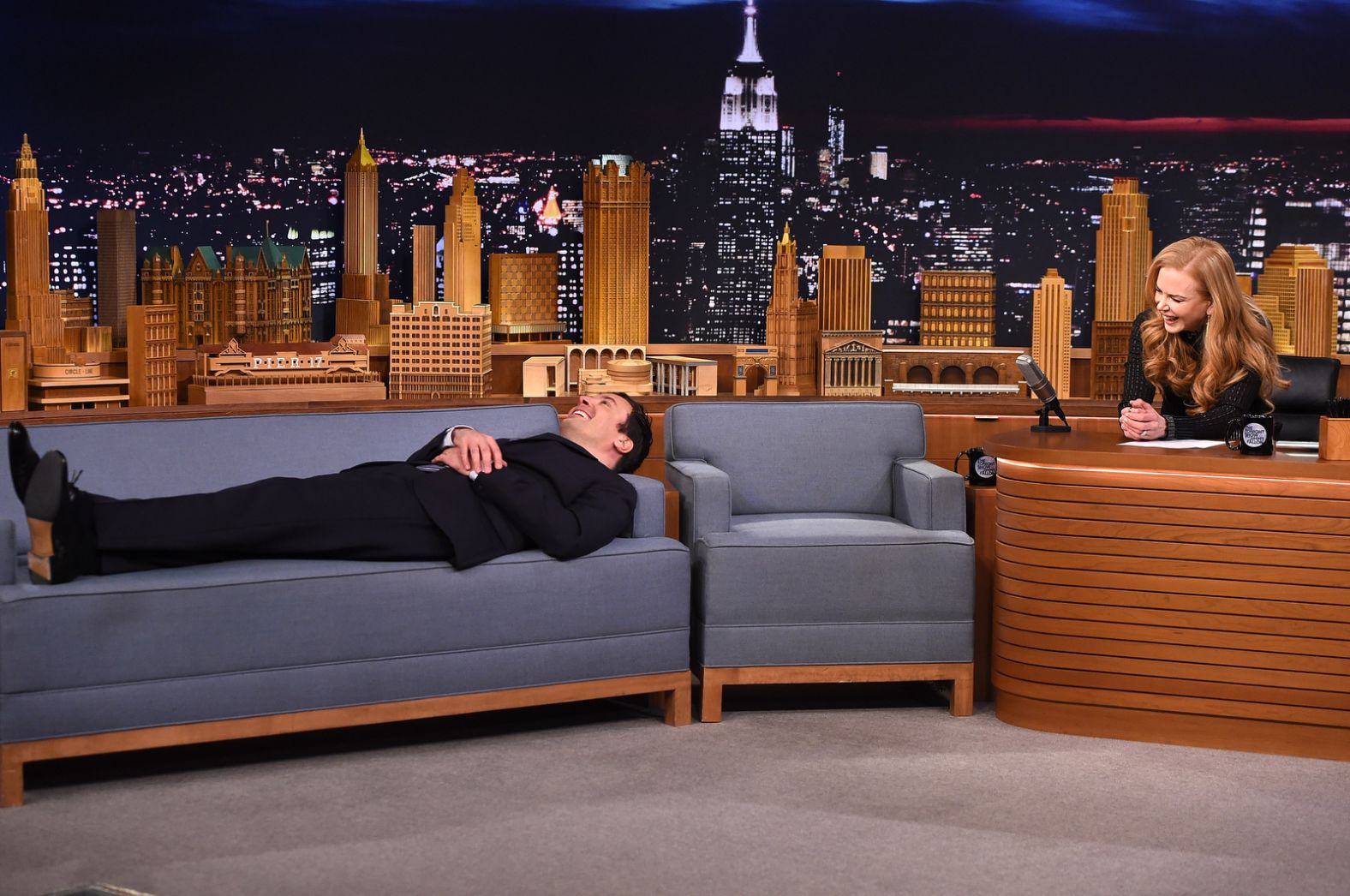 Kidman visits "The Tonight Show" with Jimmy Fallon in 2015.