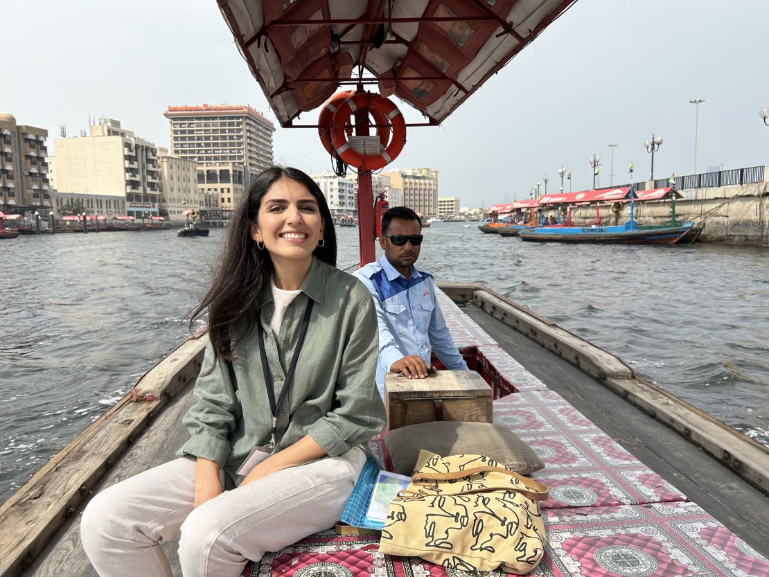 Nada Badran, on an Abra on Dubai Creek  _ 01042024