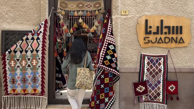 Nada Badran in Al Fahidi Historical District at Suadna rugs store Dubai _ 01042024