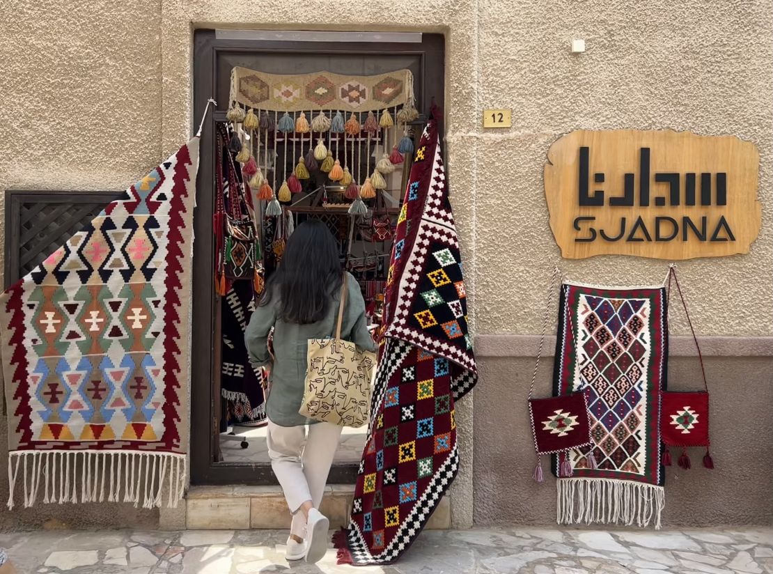 Nada Badran in Al Fahidi Historical District at Suadna rugs store Dubai _ 01042024