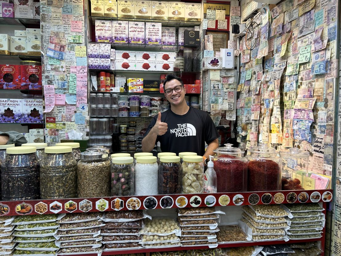 Rashid at Zafran Isfahan Herbs Trading Co _ Spice Souks Dubai _ 01042024