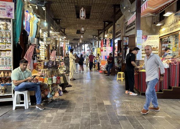 Across the creek in Deira are Dubai's famous souks -- a maze of alleys bursting with trinkets, textiles and souvenirs.