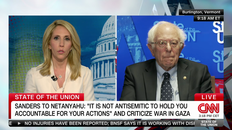 Sanders condemns antisemitism at protests but says ‘Netanyahu has got to be held accountable’ | CNN Politics