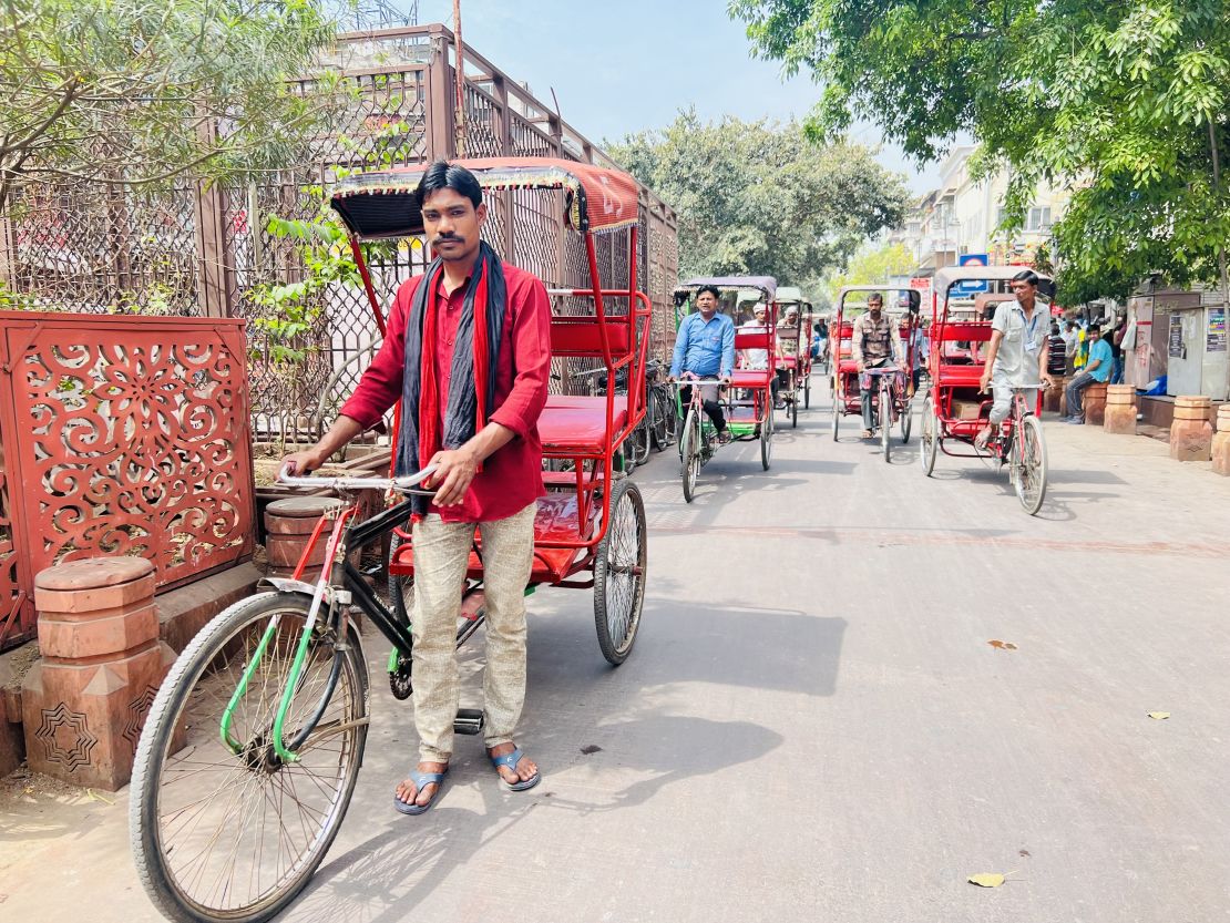 Azeez, 34, a rickshaw driver in Old Delhi, who only accepts cash