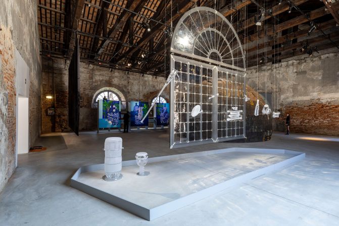 Pavilion of Benin in Biennale Arte 2024, Venice, Italy on April 16, 2024
 @Jacopo La Forgia