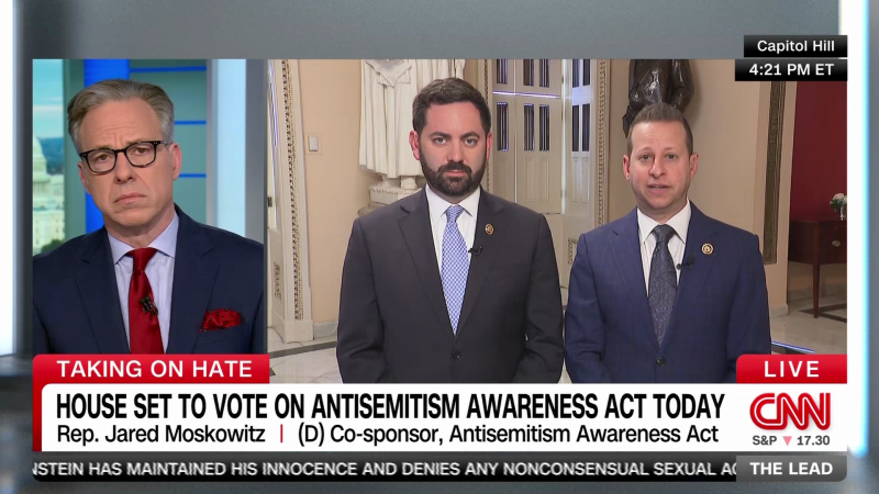 Rep. Moskowtiz: Antisemitism bill is ‘bipartisan effort’ | CNN Politics