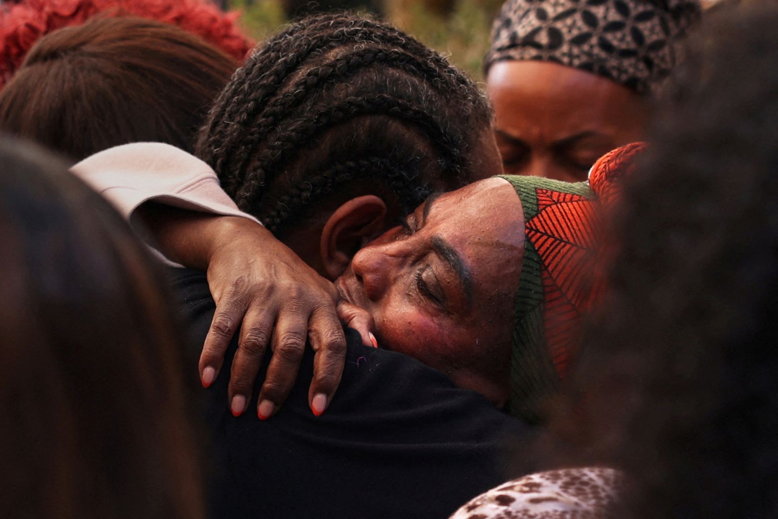 People in Ashdod, Israel, mourn Master Sergeant Kalkidan Mehar, an Israeli soldier who was killed in Gaza, on Wednesday, May 1.