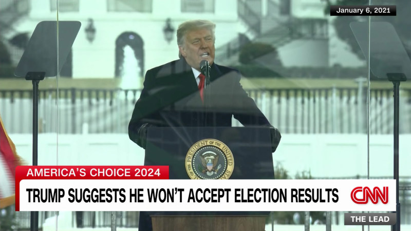 Trump suggests he won’t accept 2024 election results | CNN Politics
