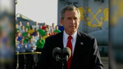 Bush 'Mission Accomplished' speech after Iraq invasion