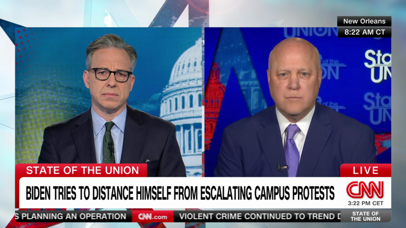 Tapper presses Biden campaign co-chair on protest response: ‘Why did it take so long?’ | CNN Politics