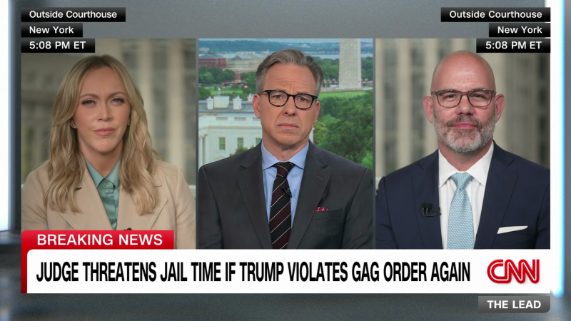Trump reacts to judge’s threat of jail time over gag order | CNN