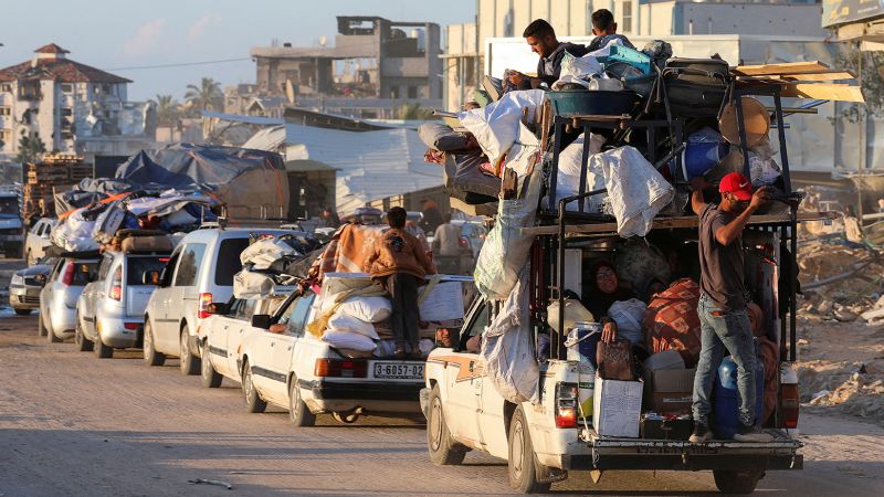 ‘I am leaving for the unknown.’ Palestinians fleeing Rafah describe their fear and despair
