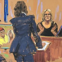 Stormy Daniels is questioned during Donald Trump's hush money trial on Tuesday, May 7.
