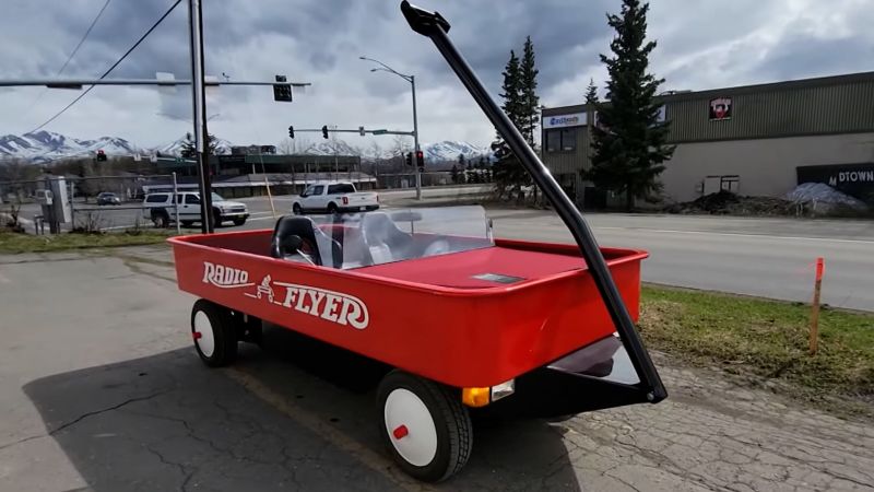 You can bid on a Radio Flyer wagon-turned-car that goes 60 mph | CNN