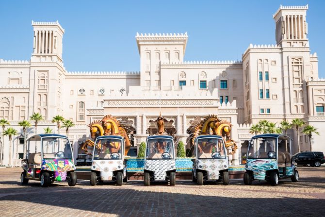 In 2016, Garia sold a fleet of 101 six-seater courtesy vehicles to the Jumeirah Group, a hotel chain with a series of five star resorts on Dubai's beach front. The designs were inspired by the UAE's heritage and culture, and all cars came fitted with built-in refrigerators.