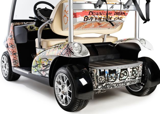 Other collaborations have included one with Danish artist Poul Pava, who brought his signature child-like style to a Garia car.