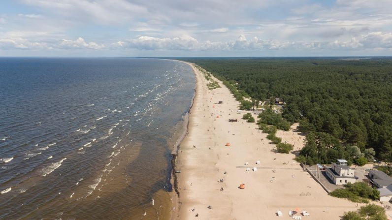 <strong>Vecaki Beach, Riga, Latvia: </strong>Surrounded by pine trees, this Latvian beach is known for its shimmering waters, stunning sunsets, and popular nudist section.<br />