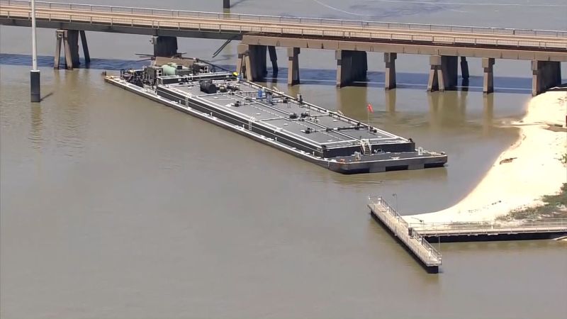 Video shows aftermath after barge hits bridge in Texas | CNN
