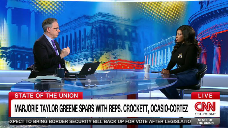 Crockett: Speaker Johnson should rein in Marjorie Taylor Greene | CNN Politics