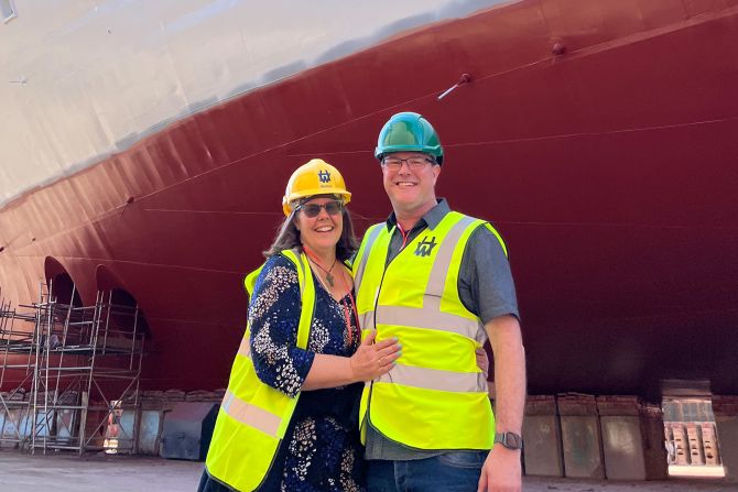 <strong>Katrina and Mark Howard</strong>: New Zealand couple the Howards first met on a cruise ship back in 1994. Now they'll be spending their 10th wedding anniversary on Villa Vie Odyssey.