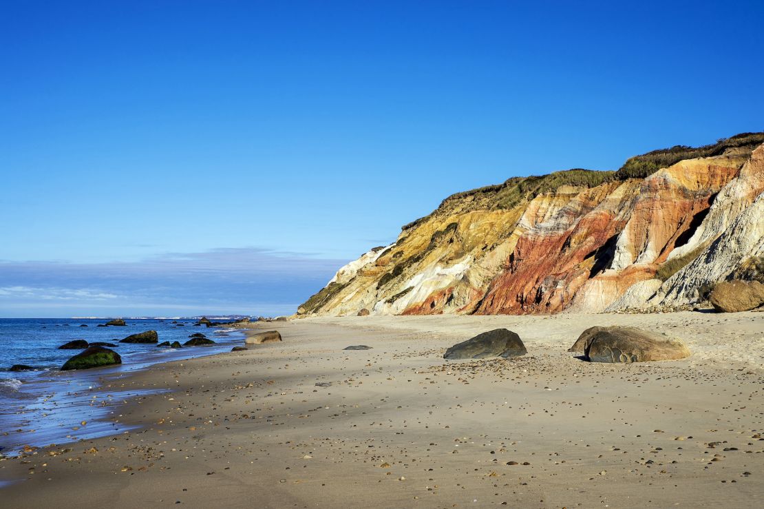 Moshup Beach can be found on the west side of Martha's Vineyard.