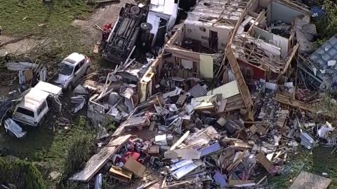 storm damage aerials