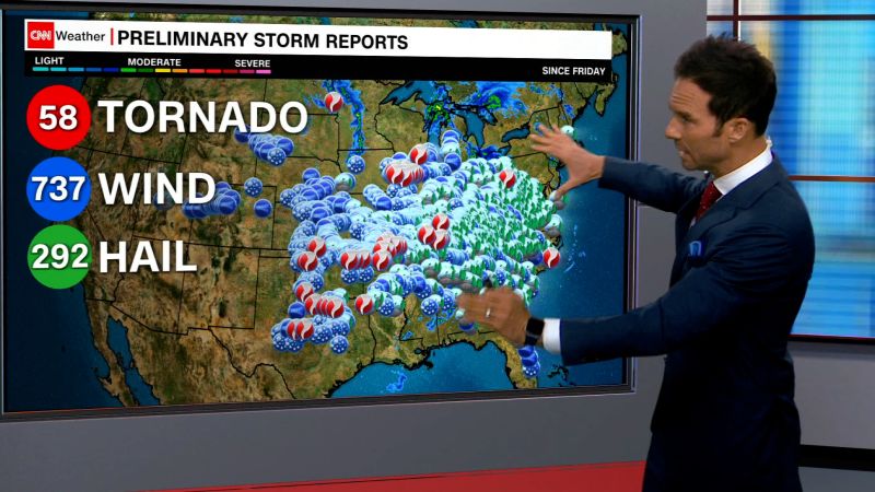 Meteorologist breaks down severe weather threat in US | CNN