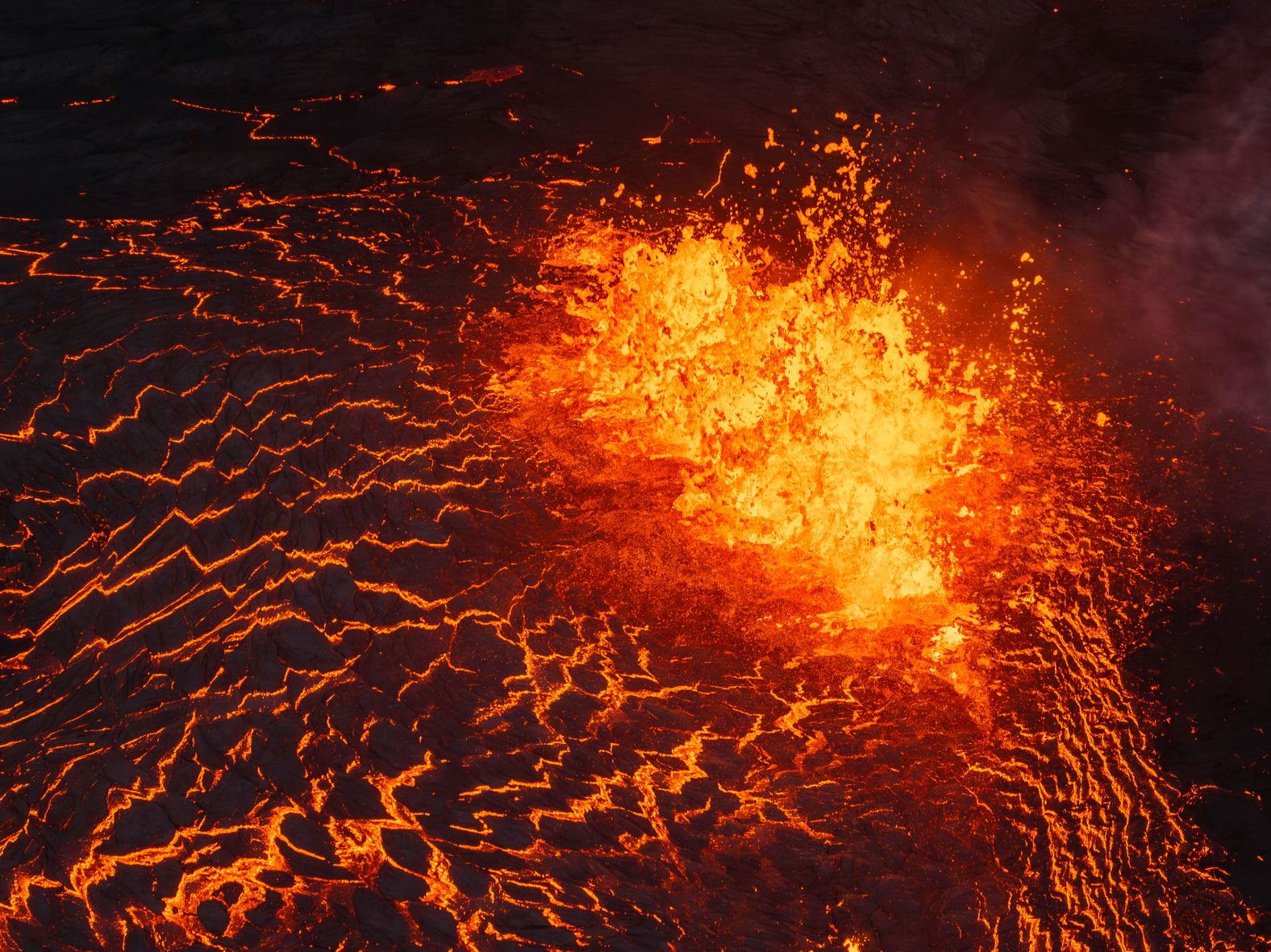 Lava flows from a volcano in Grindavík, Iceland, on Wednesday, May 29. <a href="index.php?page=&url=https%3A%2F%2Fwww.cnn.com%2F2024%2F05%2F30%2Feurope%2Ficeland-volcano-eruption-grindavik-intl-hnk%2Findex.html" target="_blank">The volcano erupted Wednesday</a> for the fifth time since December.