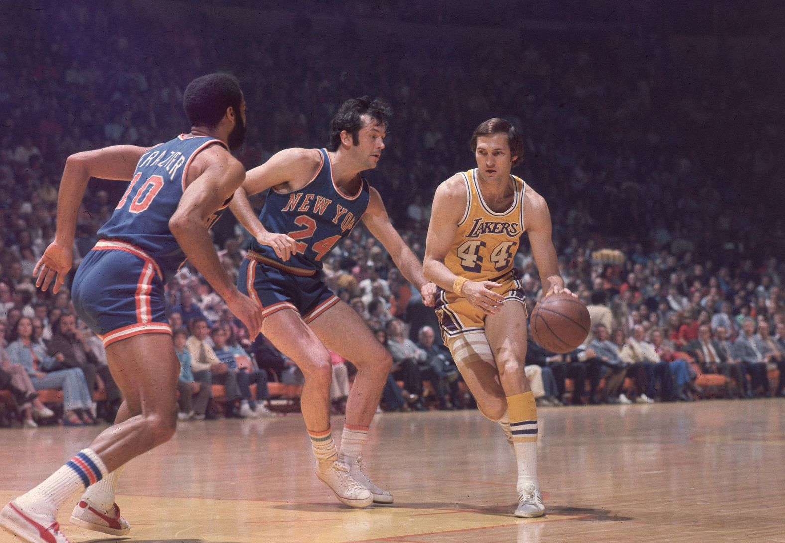 Legendary NBA player and executive <a href="https://www.cnn.com/2024/06/12/sport/jerry-west-lakers-legend-dies-intl-spt/index.html" target="_blank">Jerry West</a> died June 12 at the age of 86, according to the Los Angeles Clippers. West was a 14-time All-Star who helped lead the Los Angeles Lakers to the NBA Finals nine times. A silhouette of West during a Lakers game was famously the inspiration for the NBA's logo.