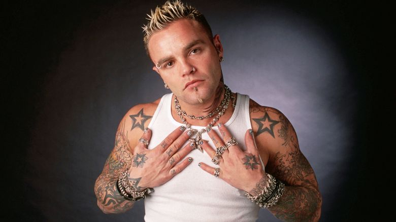 Frontman Shifty Shellshock from the group Crazy Town. (Photo by Markus Cuff/Corbis via Getty Images)