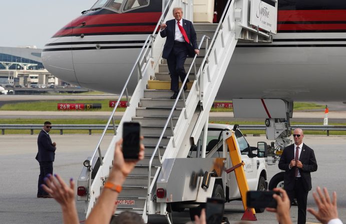 Trump arrives in Atlanta on Thursday.