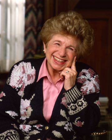 Los Angeles, CA - 1990: Doctor Ruth Westheimer promotional photo for the unsold ABC tv series 'Dr Ruth's House', episode 'Pilot'. (Photo by Bob D'Amico /American Broadcasting Companies via Getty Images)