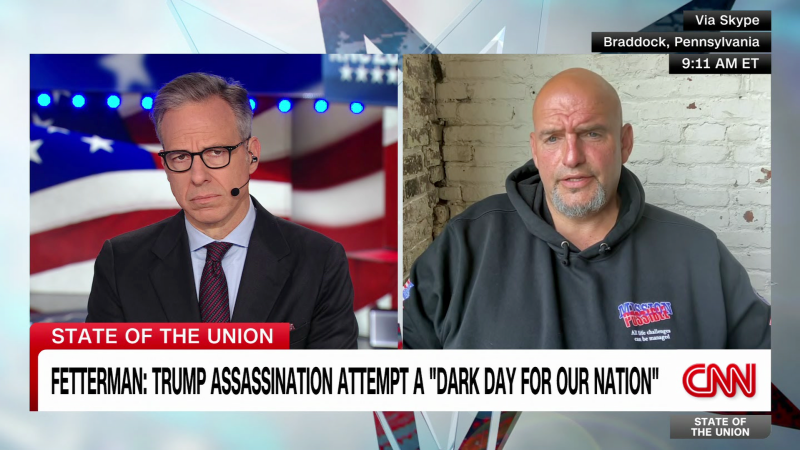 Fetterman: Trump assassination attempt ‘a dark day for our nation’ | CNN Politics